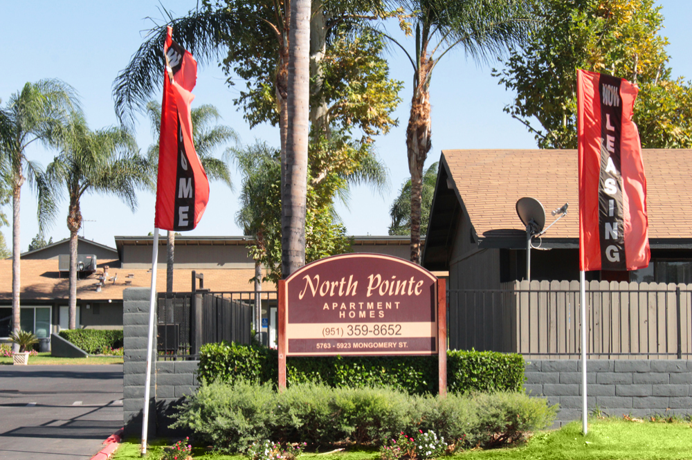 This image shows the entrance marker photo of Northpointe Apartments