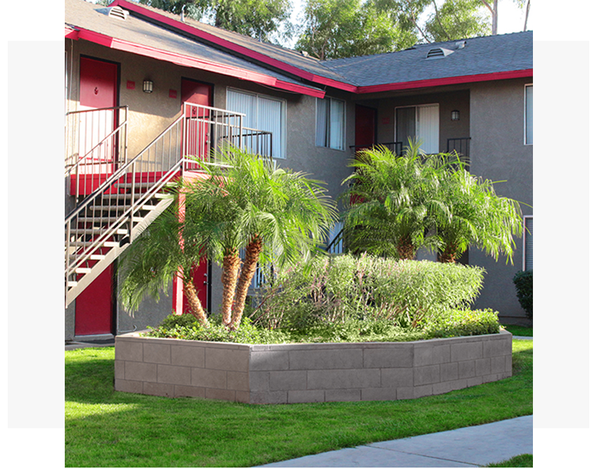 This image displays exterior photo of Inland Empire Apartments