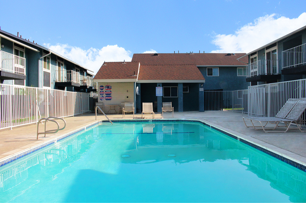 This image shows one of the exterior view of Parc Mountain View Apartments